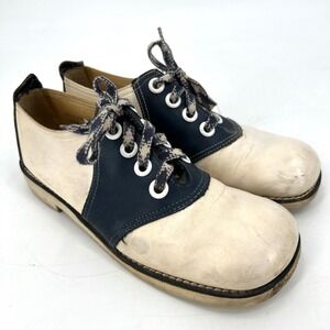 Vintage 60s Thom McAn Saddle Shoes Rockabilly Bobby Soxer Grease Retro Cosplay